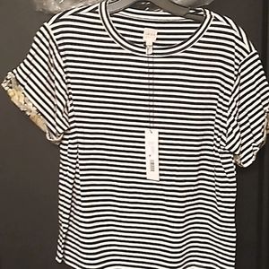 Small Rebecca Taylor striped jersey knit